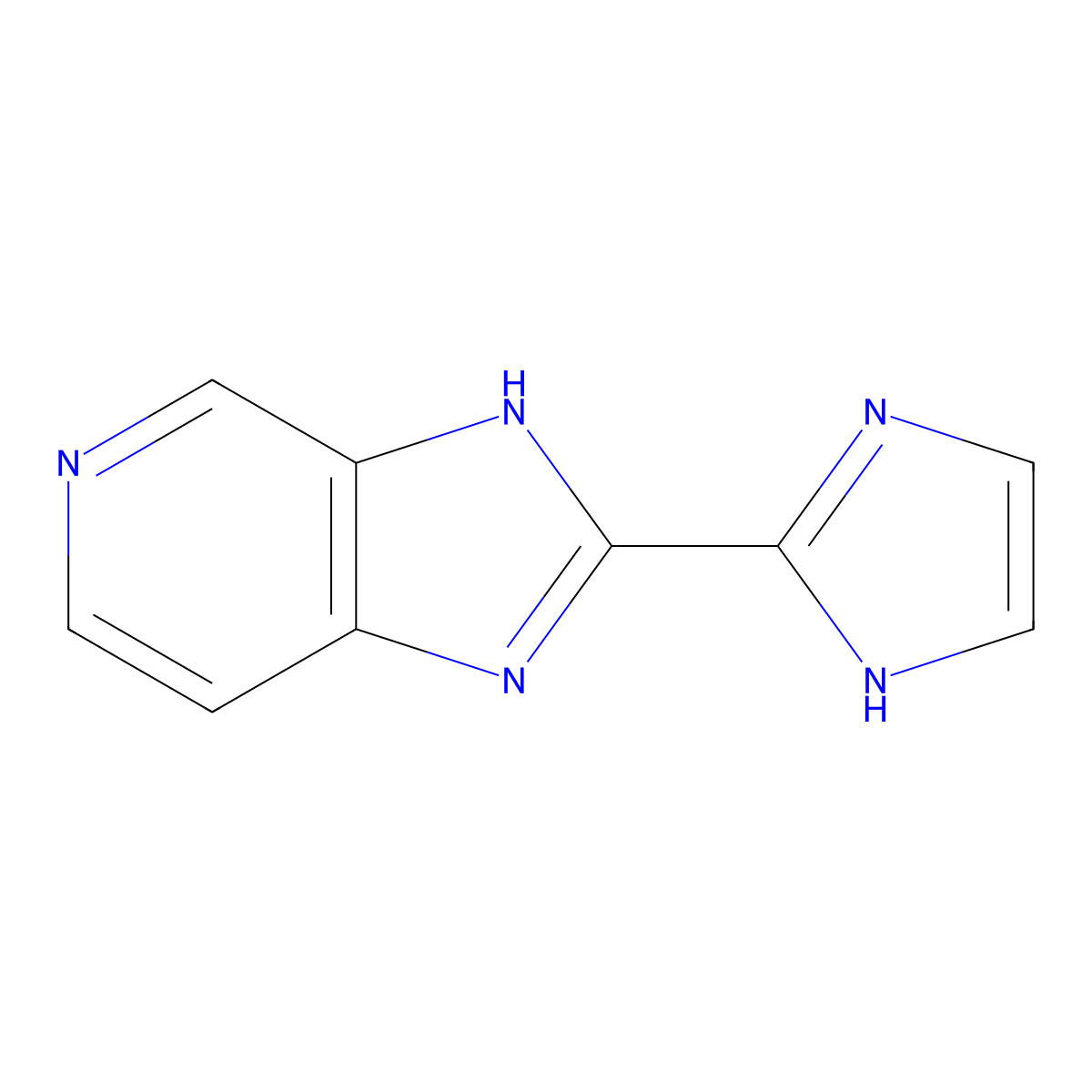 2-(1H-Imidazol-2-yl)-3H-imidazo[4,5-c]pyridine molecular structure, CAS 2578957-63-6