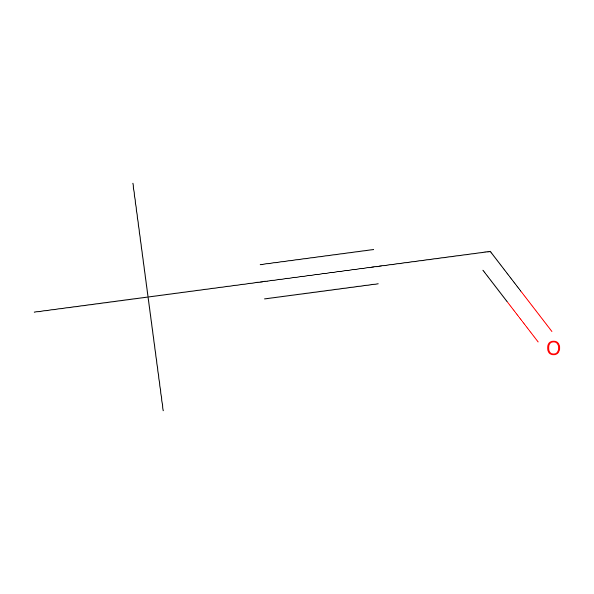 Pent-2-ynal, 4,4-dimethyl- molecular structure, CAS 2579-21-7