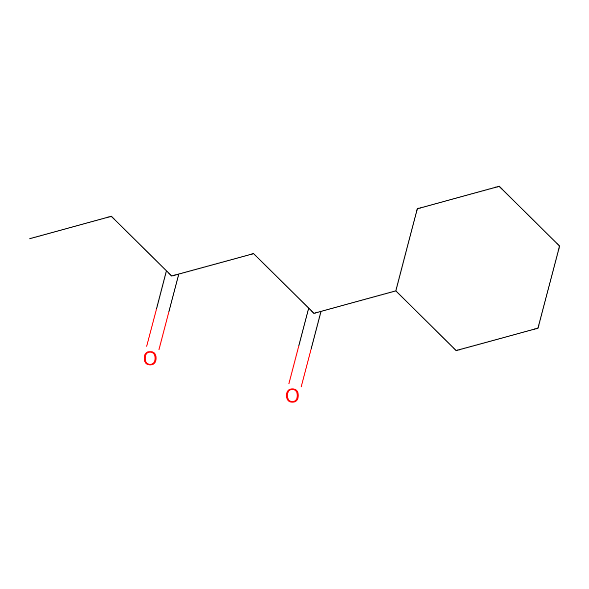 1-Cyclohexylpentane-1,3-dione molecular structure, CAS 25790-34-5