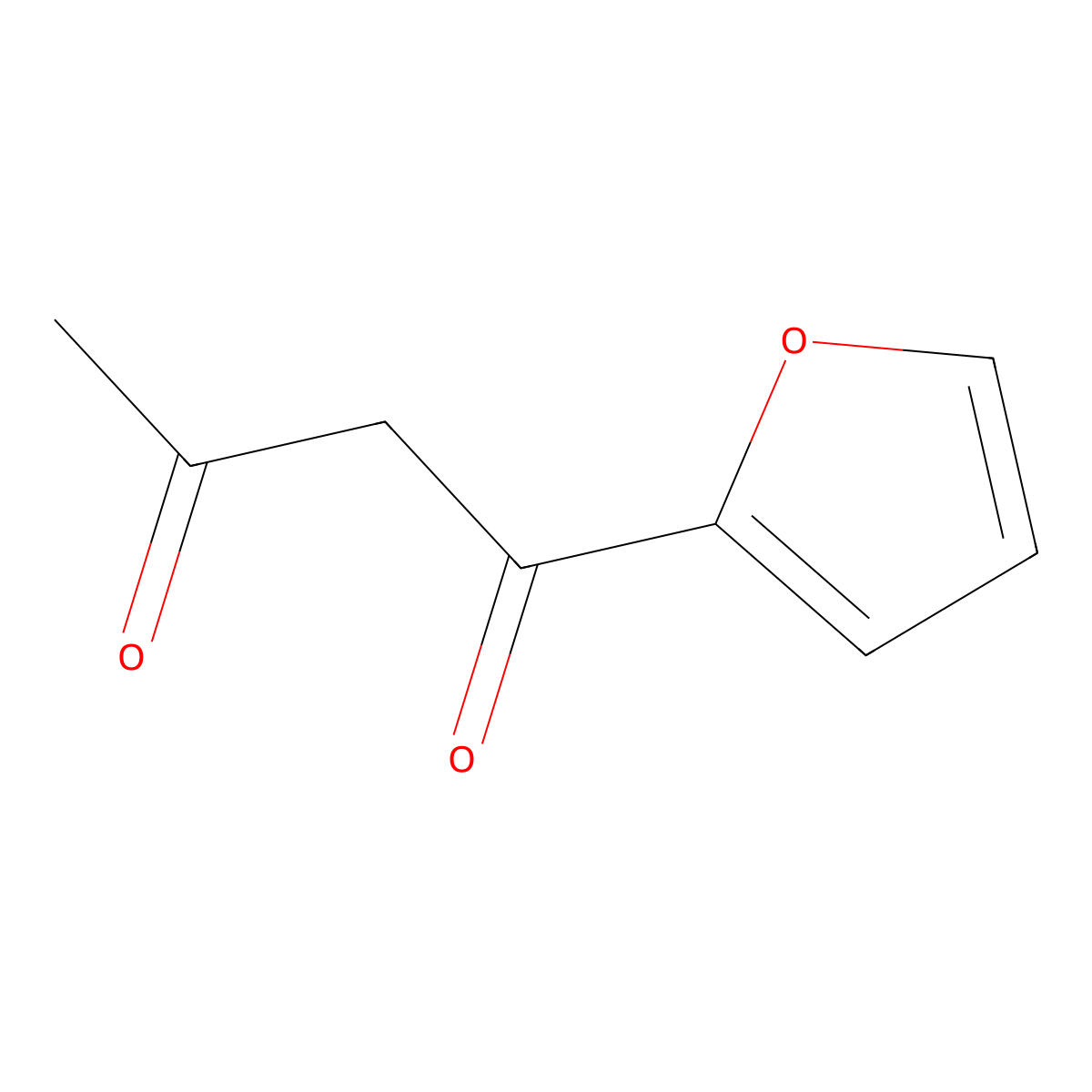 1,3-Butanedione, 1-(2-furanyl)- molecular structure, CAS 25790-35-6