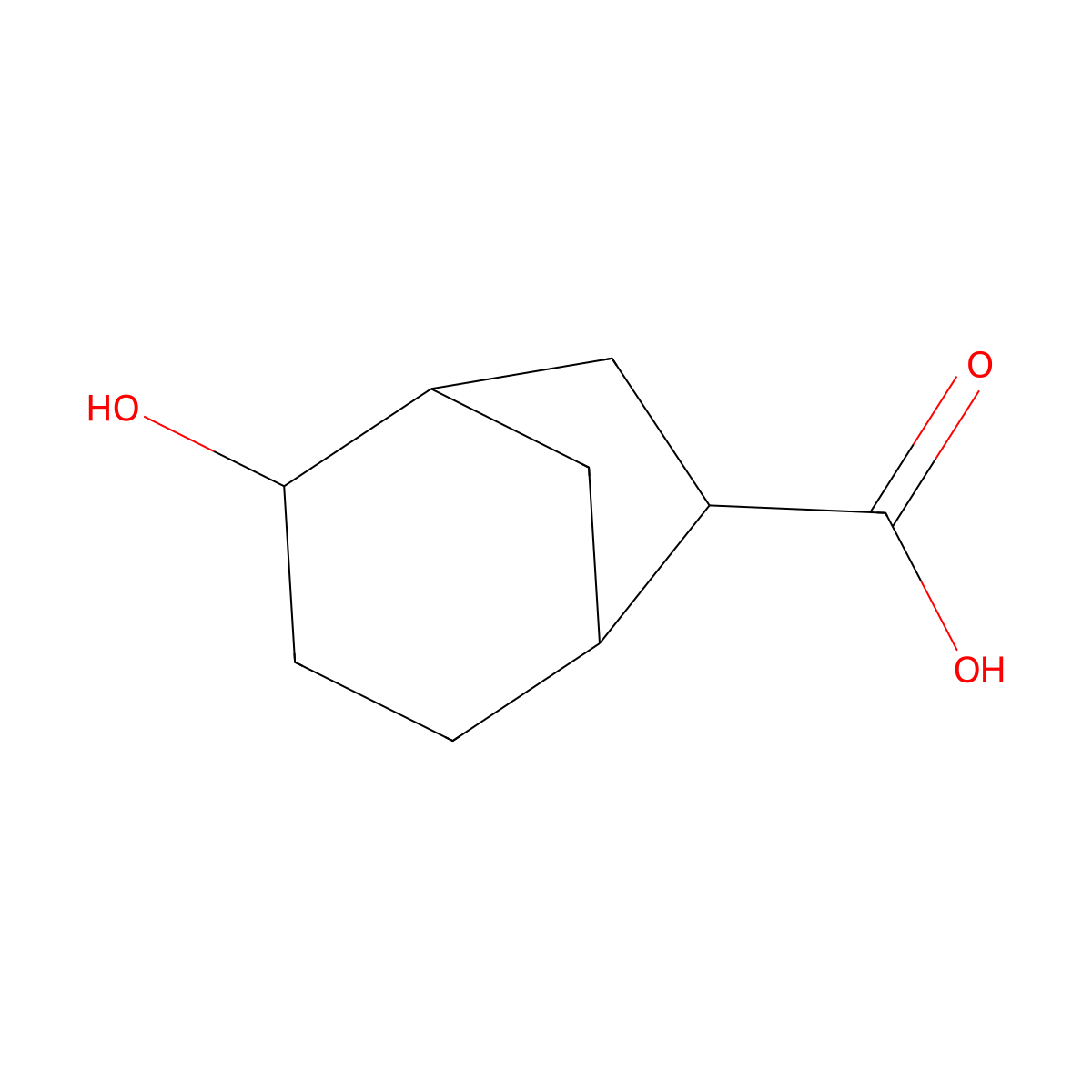 2-Hydroxybicyclo[3.2.1]octane-6-carboxylic acid molecular structure, CAS 257932-29-9