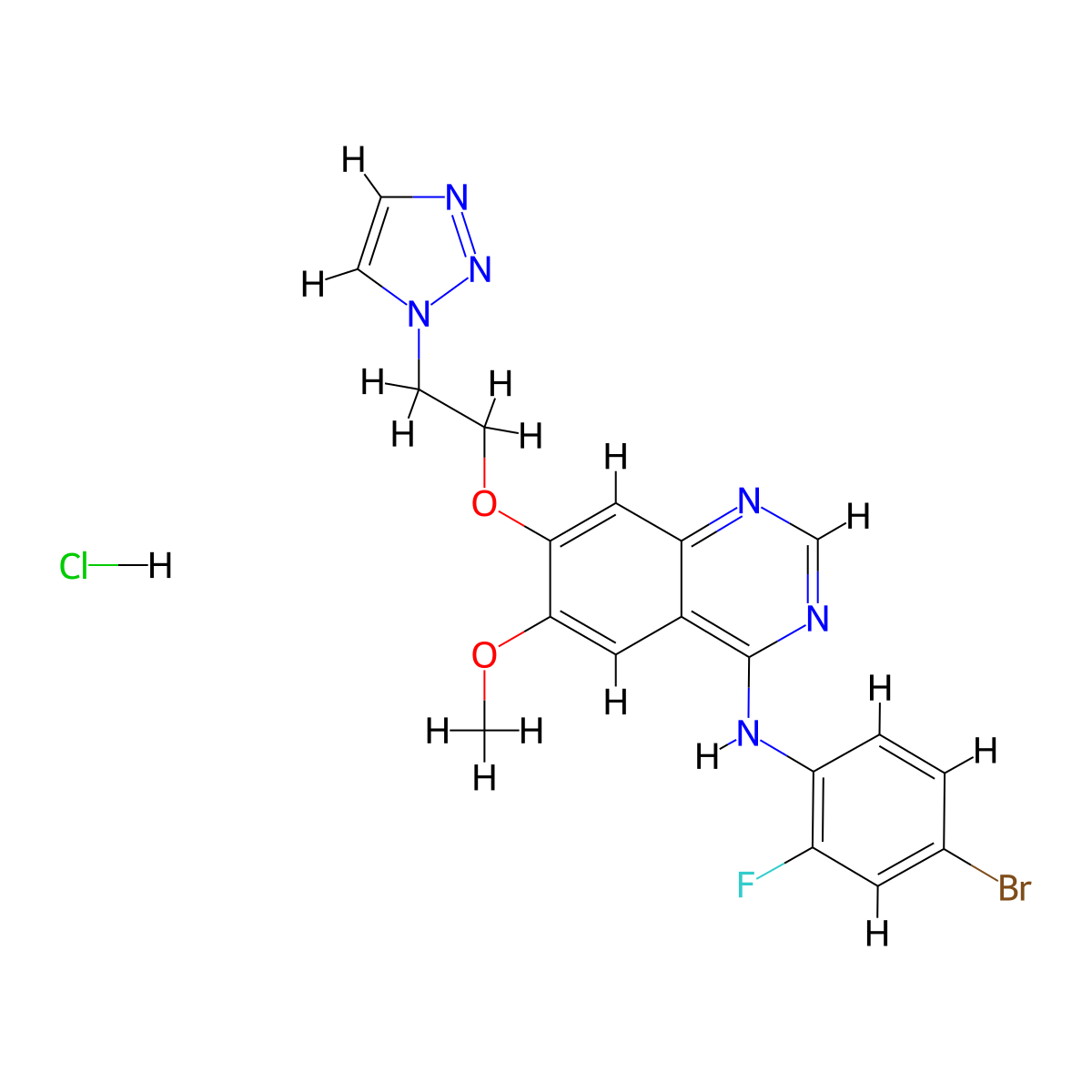 ZD4190 HCl molecular structure, CAS 257938-36-6