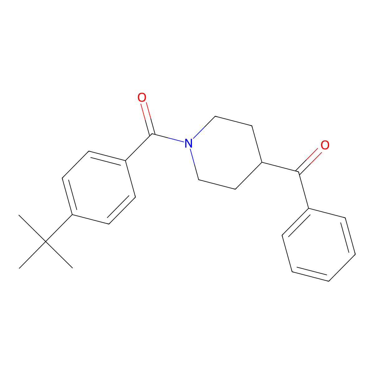 [1-(4-Tert-butylbenzoyl)piperidin-4-yl]-phenylmethanone molecular structure, CAS 257946-64-8