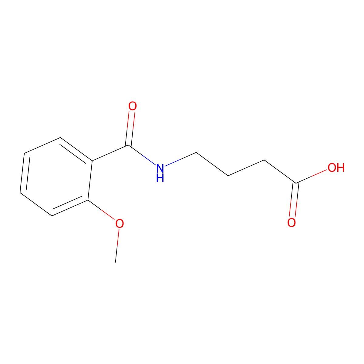 4-(2-Methoxy-benzoylamino)-butyric acid molecular structure, CAS 257952-11-7