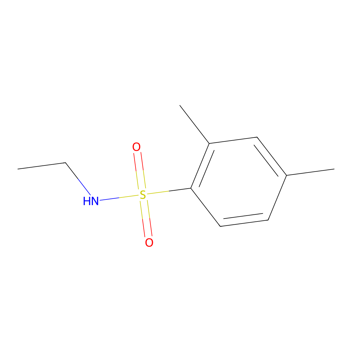 N-ethyl-2,4-dimethylbenzenesulfonamide molecular structure, CAS 257953-14-3