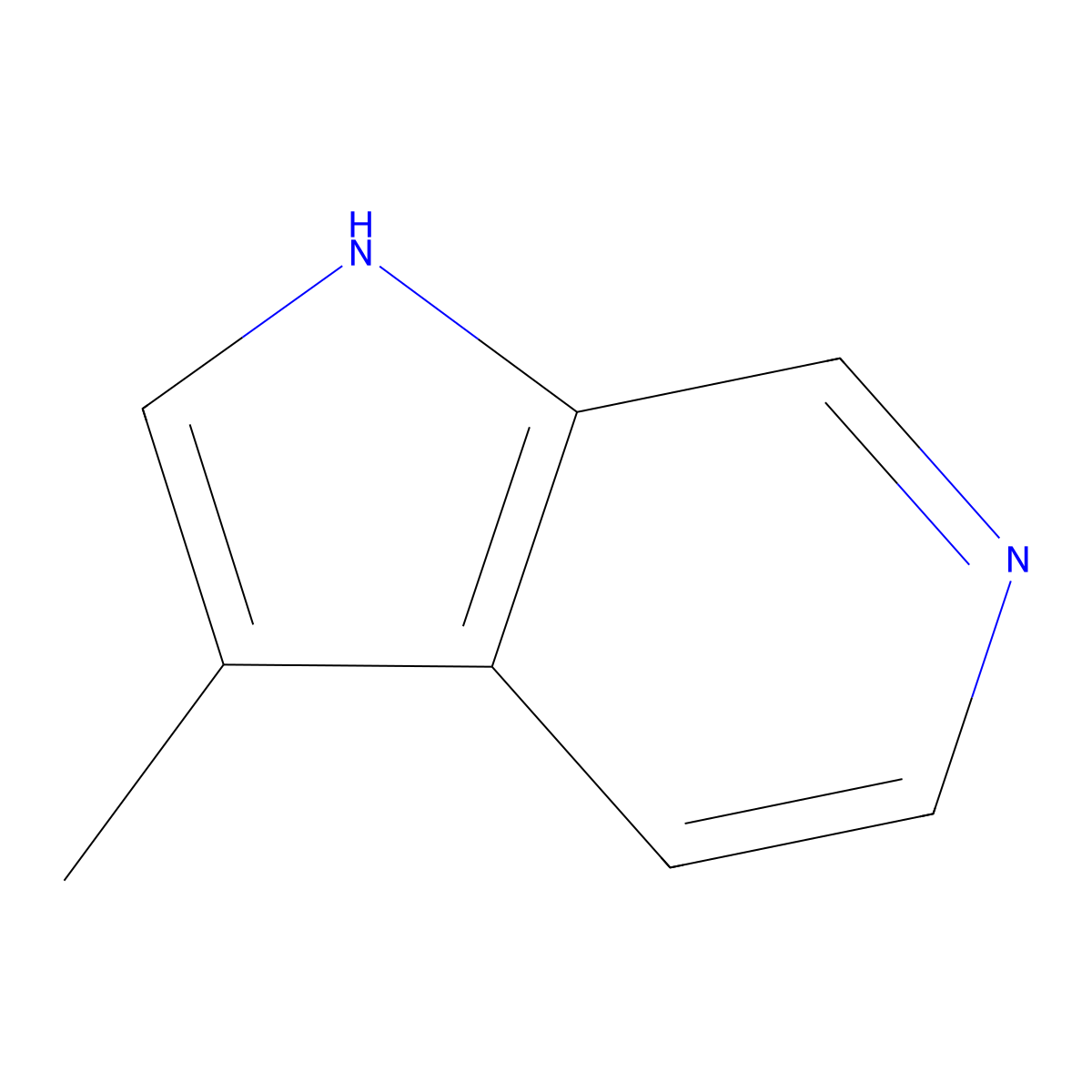 3-Methyl-1H-pyrrolo[2,3-C]pyridine molecular structure, CAS 25796-95-6