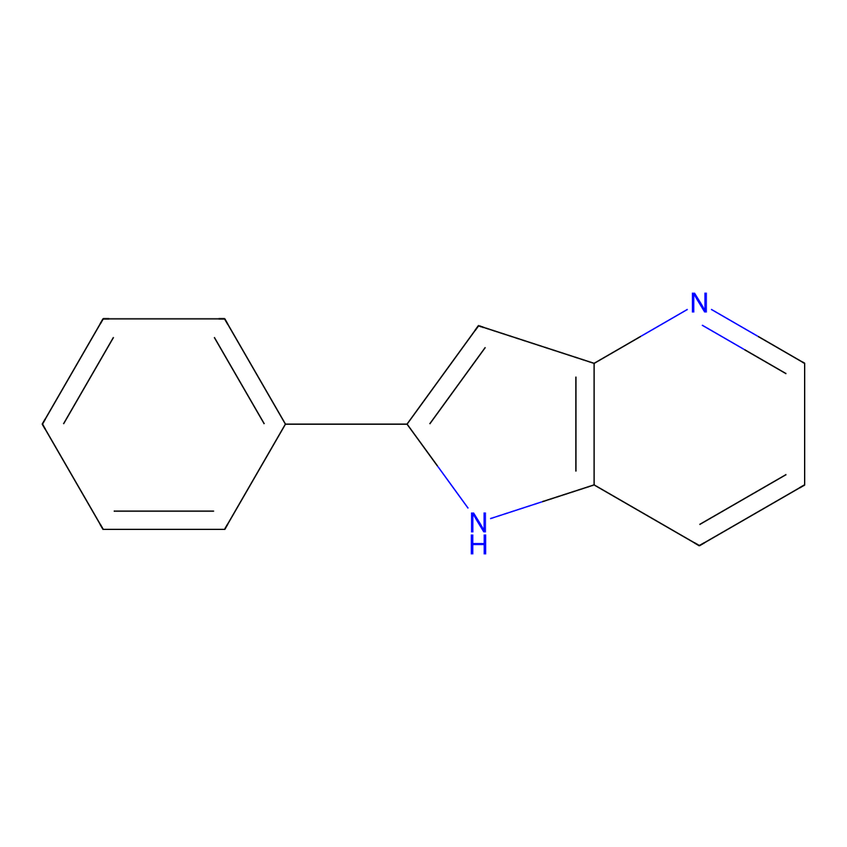 2-Phenyl-4-azaindole molecular structure, CAS 25797-03-9