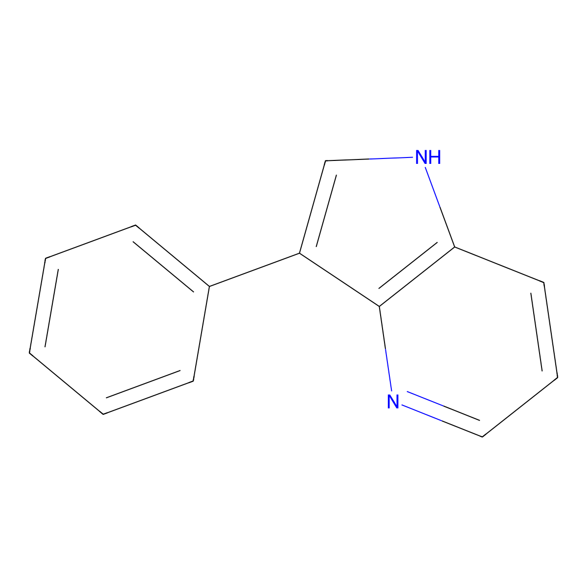 3-Phenyl-1H-pyrrolo(3,2-b)pyridine molecular structure, CAS 25797-04-0