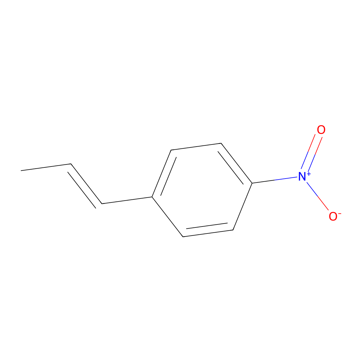 Benzene, 1-nitro-4-(1-propenyl)- molecular structure, CAS 25798-60-1