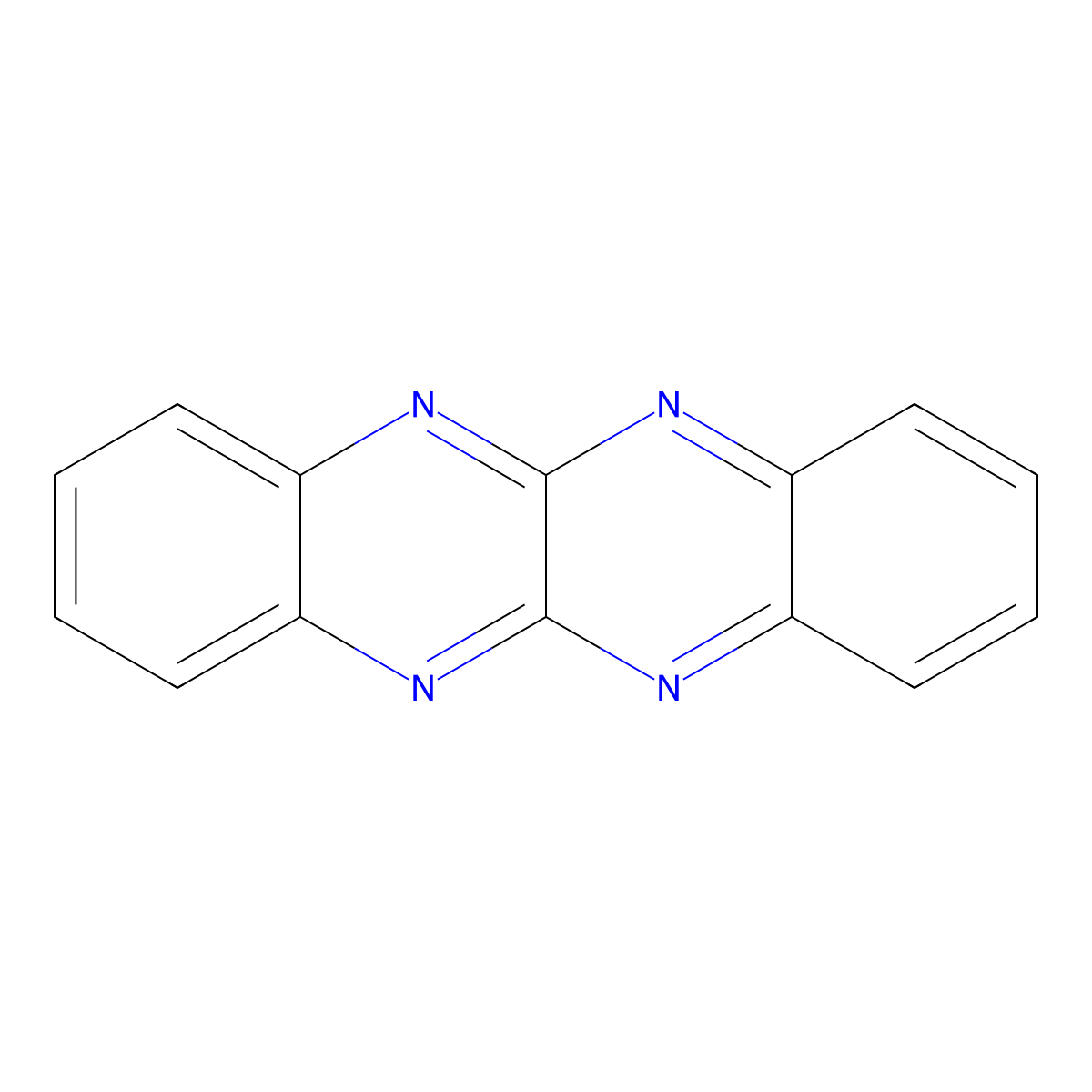 Quinoxalino(2,3-b)quinoxaline molecular structure, CAS 258-14-0