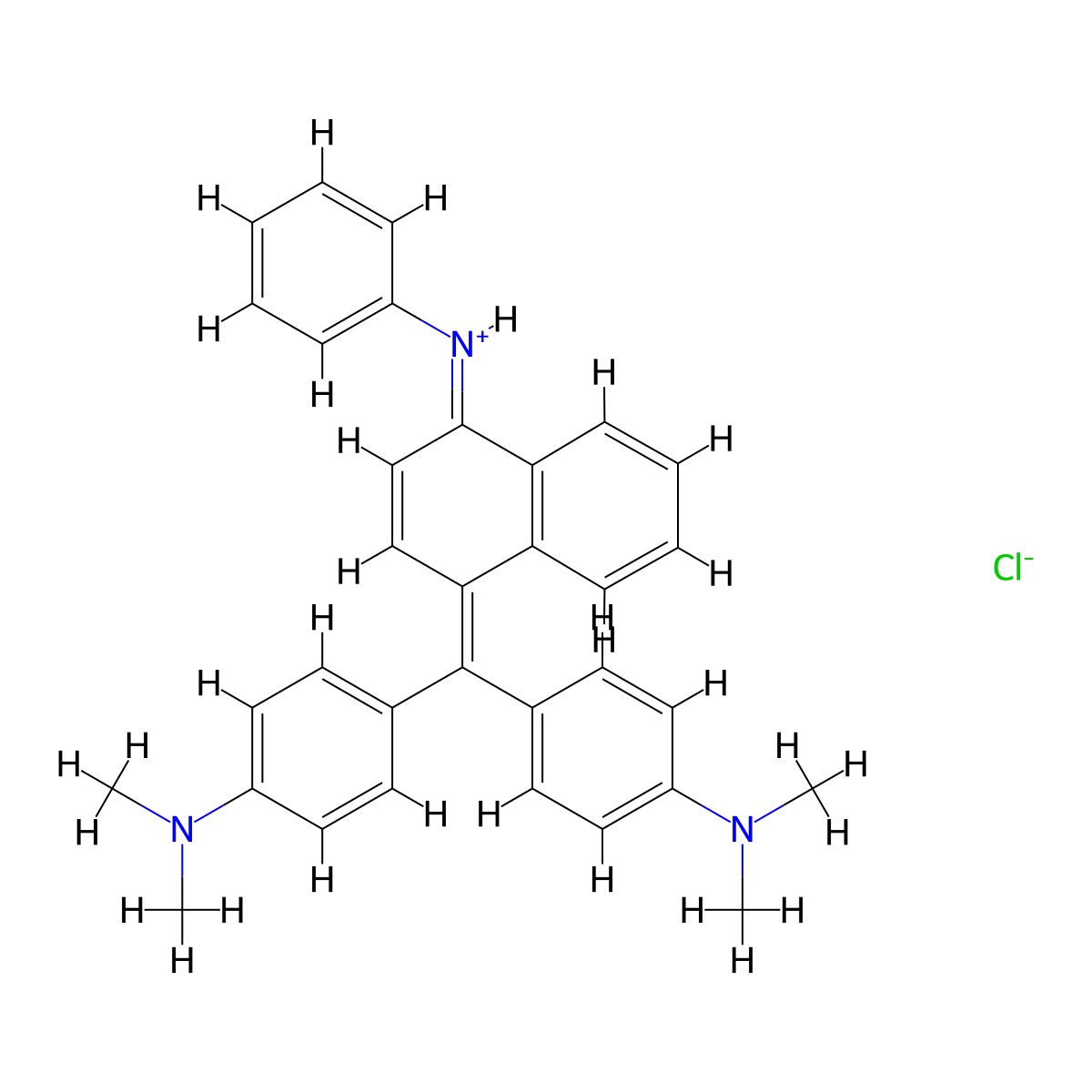 Victoria Blue B molecular structure, CAS 2580-56-5