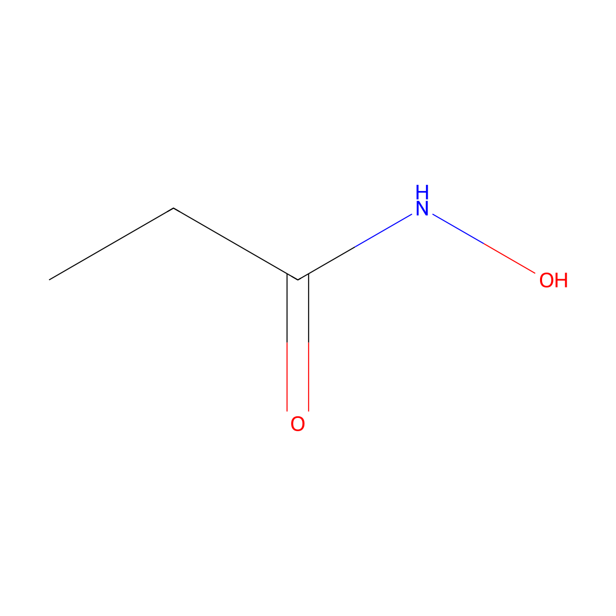 N-Hydroxypropanamide molecular structure, CAS 2580-63-4