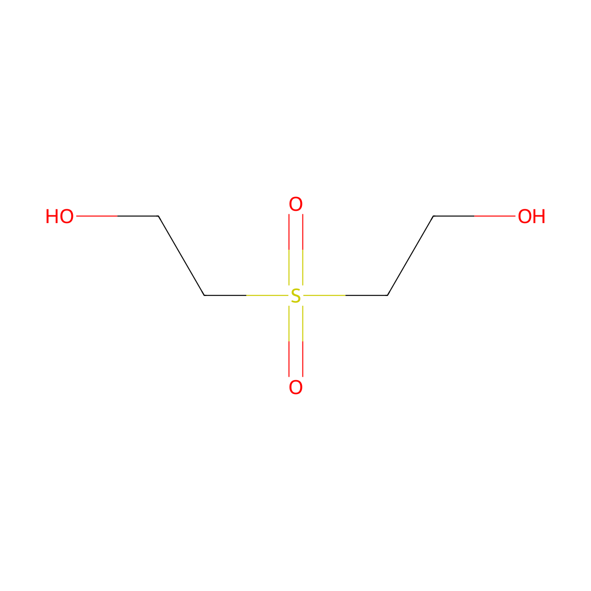 beta-Hydroxyethyl sulfone molecular structure, CAS 2580-77-0