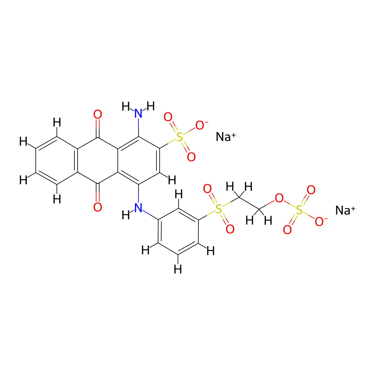 Reactive Blue 19 molecular structure, CAS 2580-78-1