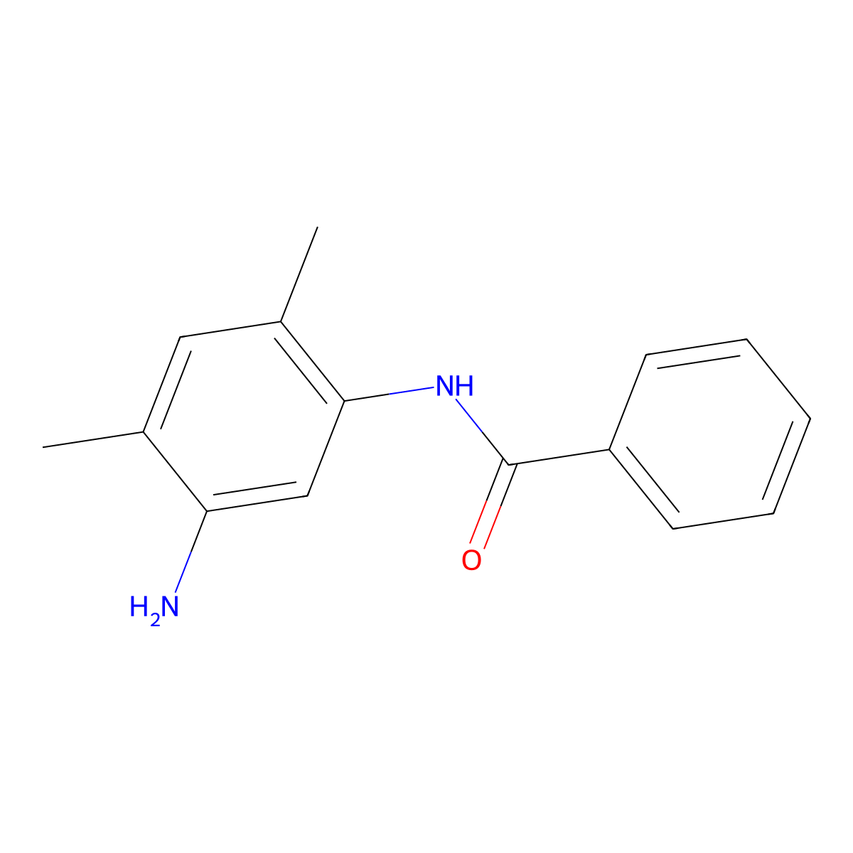 N-(5-Amino-2,4-dimethylphenyl)benzamide molecular structure, CAS 2580-80-5