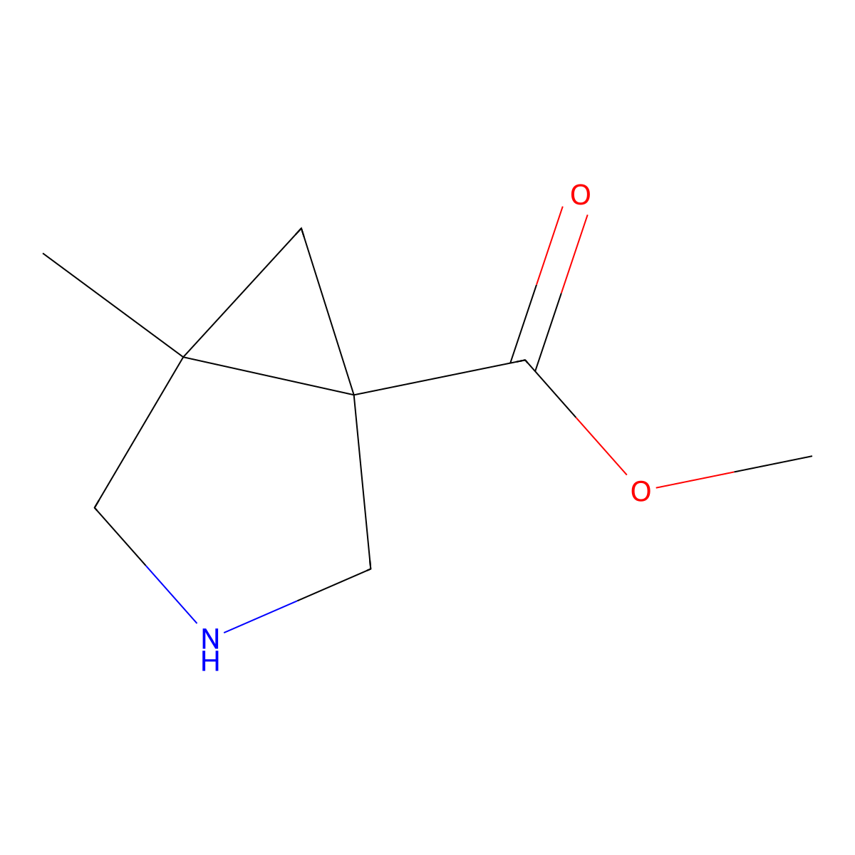 rac-methyl (1R,5R)-5-methyl-3-azabicyclo[3.1.0]hexane-1-carboxylate molecular structure, CAS 2580090-23-7