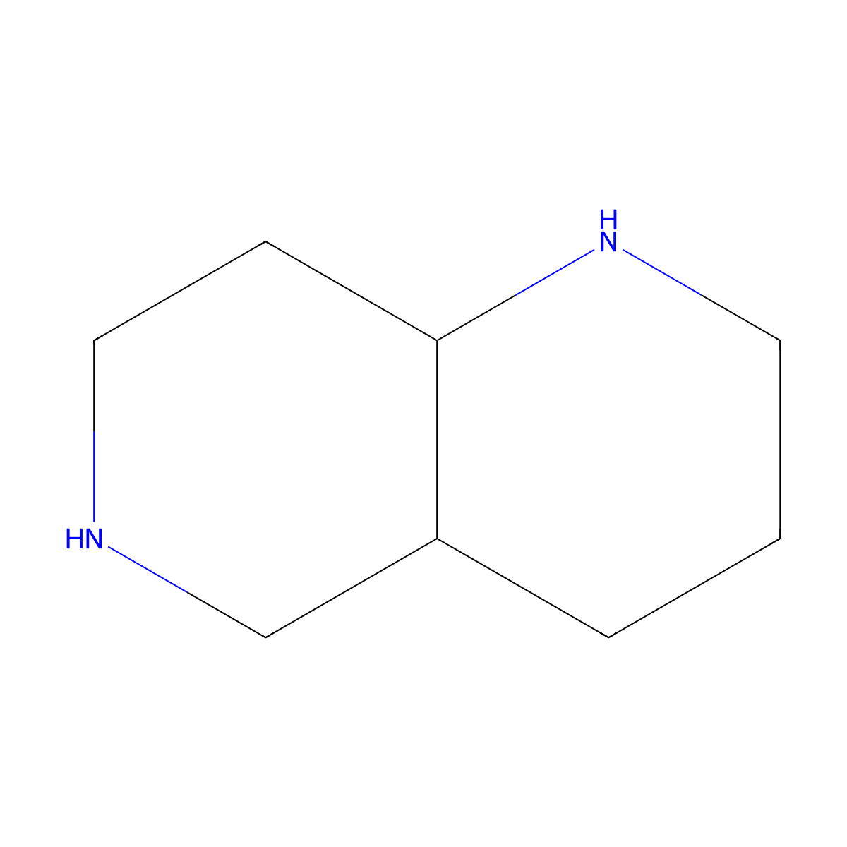 rac-(4aR,8aS)-decahydro-1,6-naphthyridine molecular structure, CAS 2580090-24-8