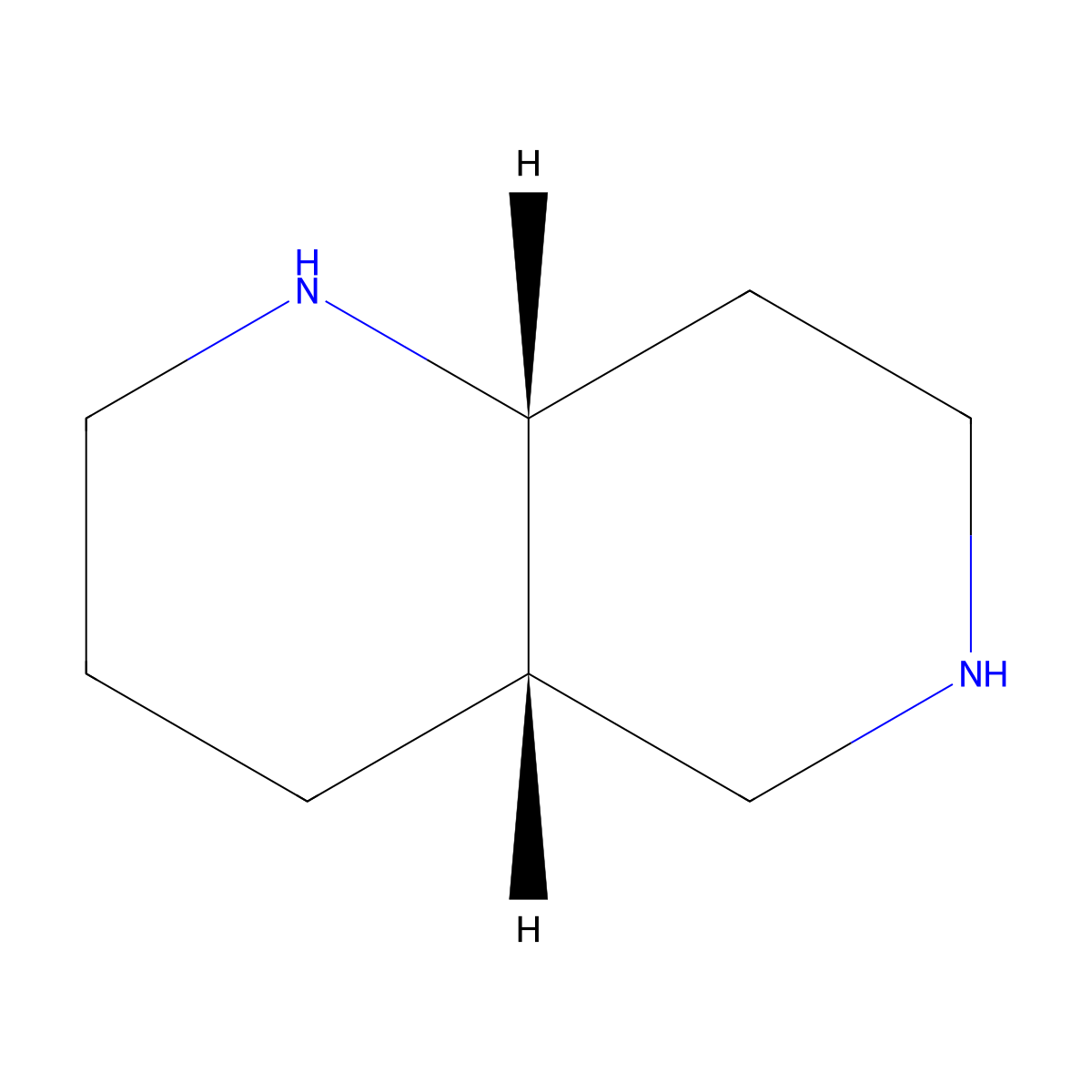rac-(4aR,8aS)-decahydro-1,6-naphthyridine molecular structure, CAS 2580090-24-8