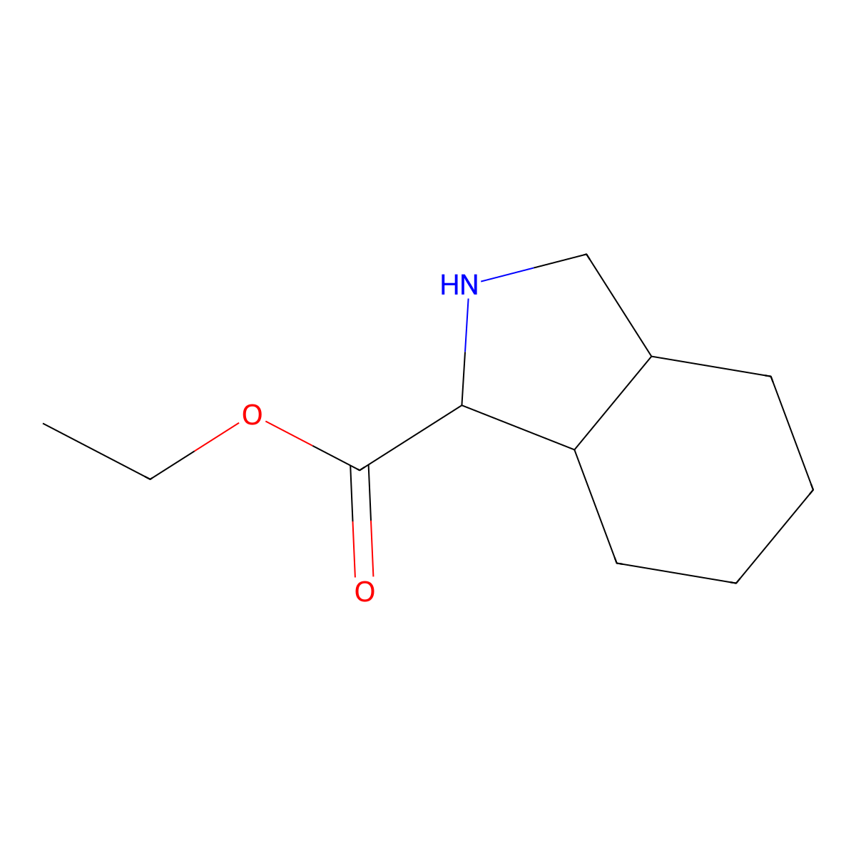 rac-ethyl (1R,3aS,7aR)-octahydro-1H-isoindole-1-carboxylate molecular structure, CAS 2580090-34-0