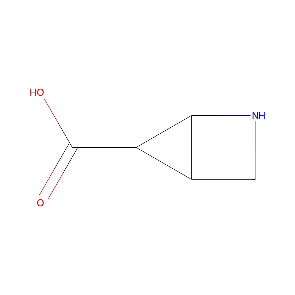 rac-(1R,4S,5R)-2-azabicyclo[2.1.0]pentane-5-carboxylic acid molecular structure, CAS 2580090-48-6