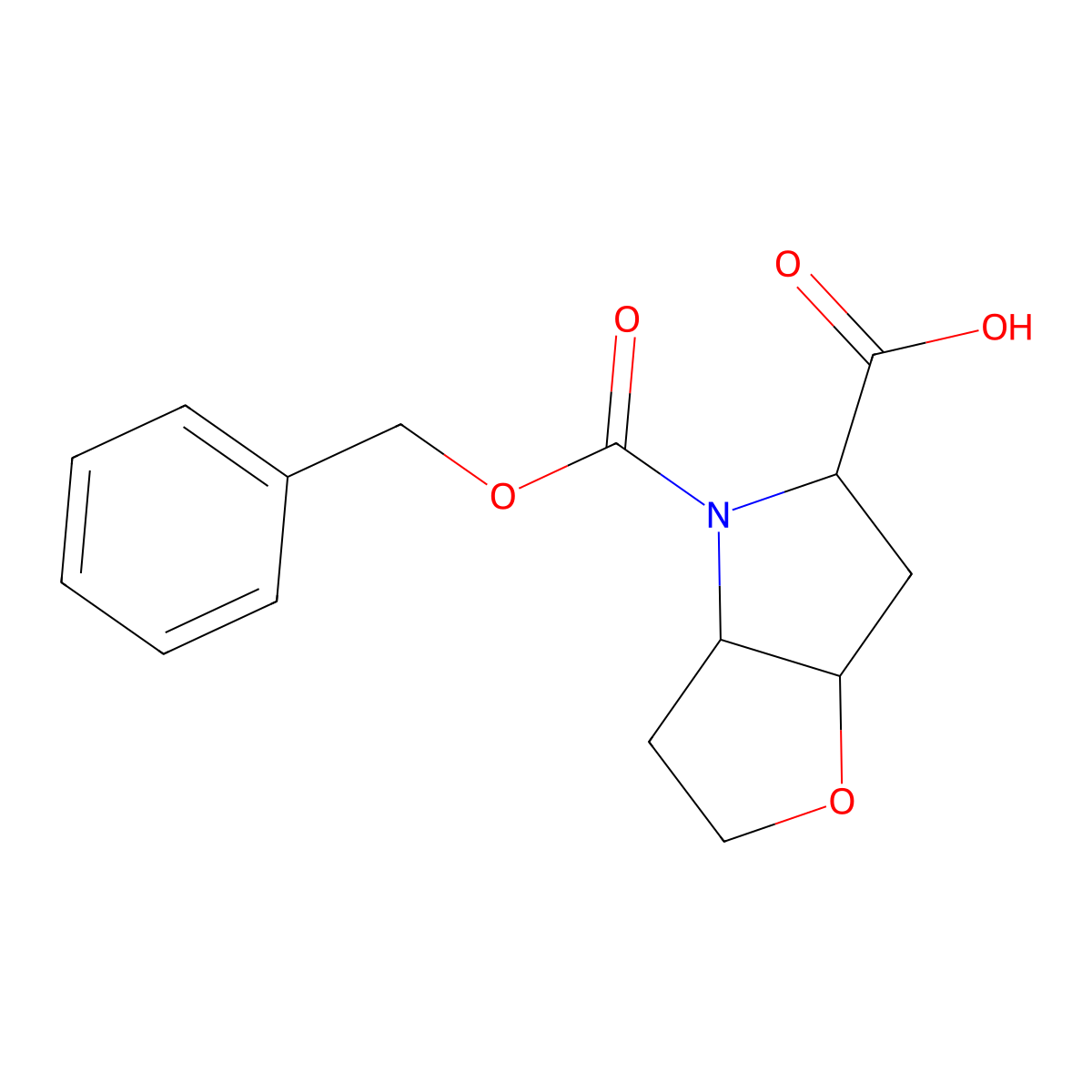 rac-(3aR,5R,6aR)-4-[(benzyloxy)carbonyl]-hexahydro-2H-furo[3,2-b]pyrrole-5-carboxylic acid molecular structure, CAS 2580090-53-3