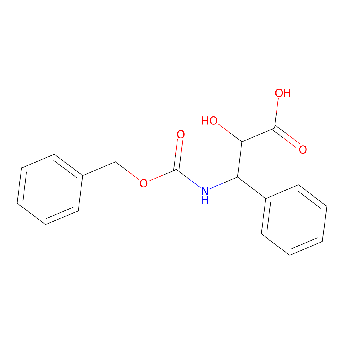(2R,3S)-3-{[(benzyloxy)carbonyl]amino}-2-hydroxy-3-phenylpropanoic acid molecular structure, CAS 2580091-61-6