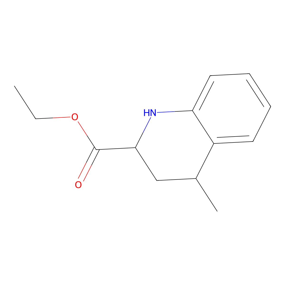 rac-ethyl (2R,4R)-4-methyl-1,2,3,4-tetrahydroquinoline-2-carboxylate molecular structure, CAS 2580091-92-3