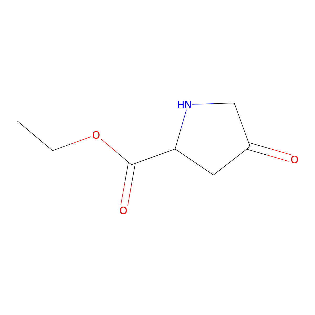 ethyl (2S)-4-oxopyrrolidine-2-carboxylate molecular structure, CAS 2580092-57-3