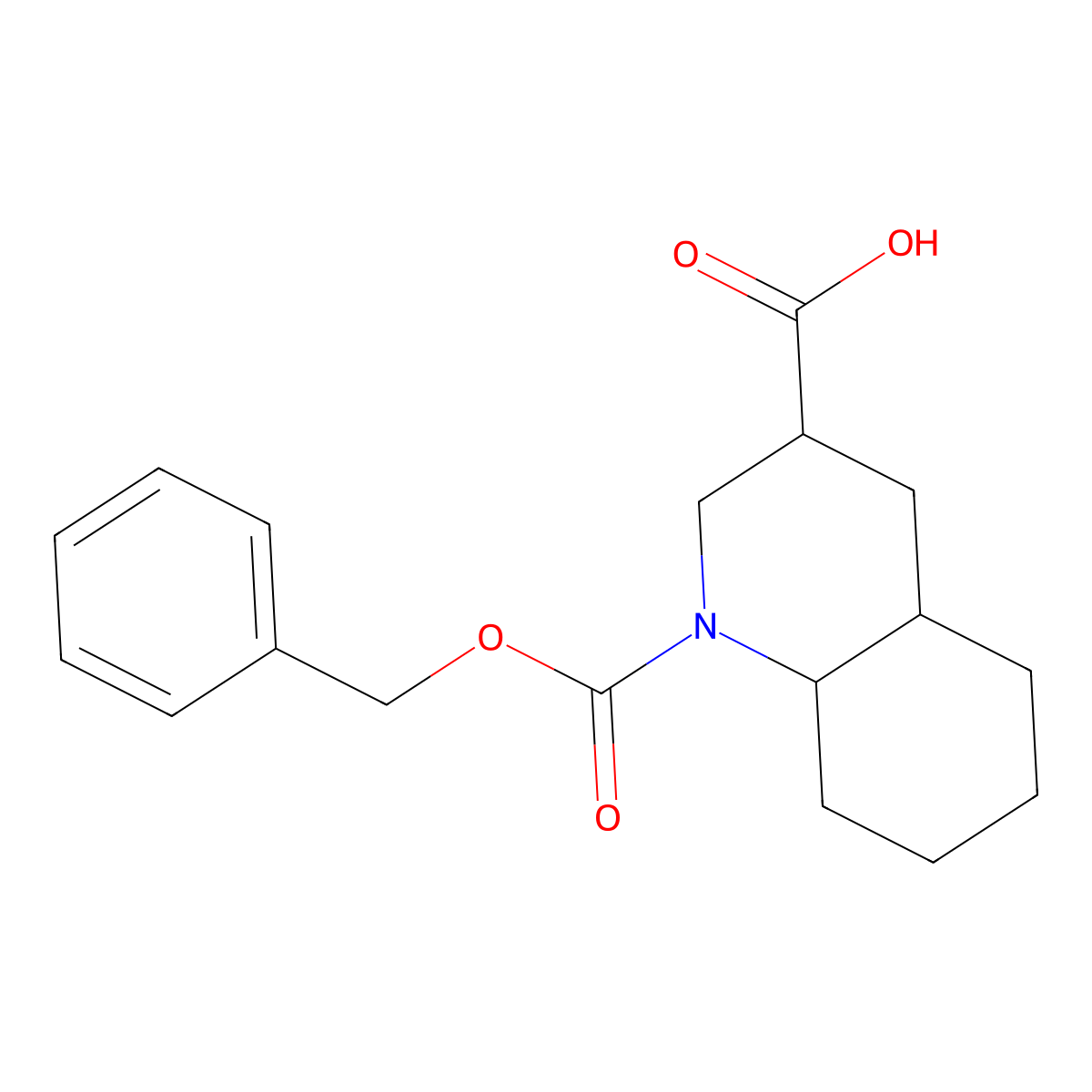 rac-(3R,4aS,8aR)-1-[(benzyloxy)carbonyl]-decahydroquinoline-3-carboxylic acid molecular structure, CAS 2580092-83-5