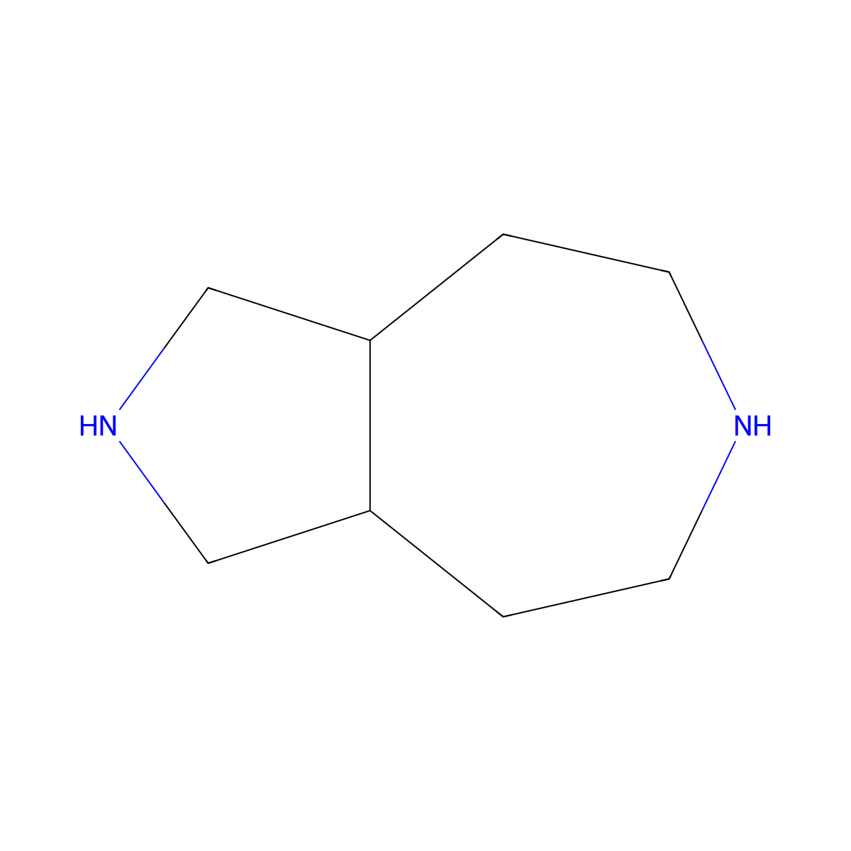 (3aR,8aS)-decahydropyrrolo[3,4-d]azepine molecular structure, CAS 2580092-84-6