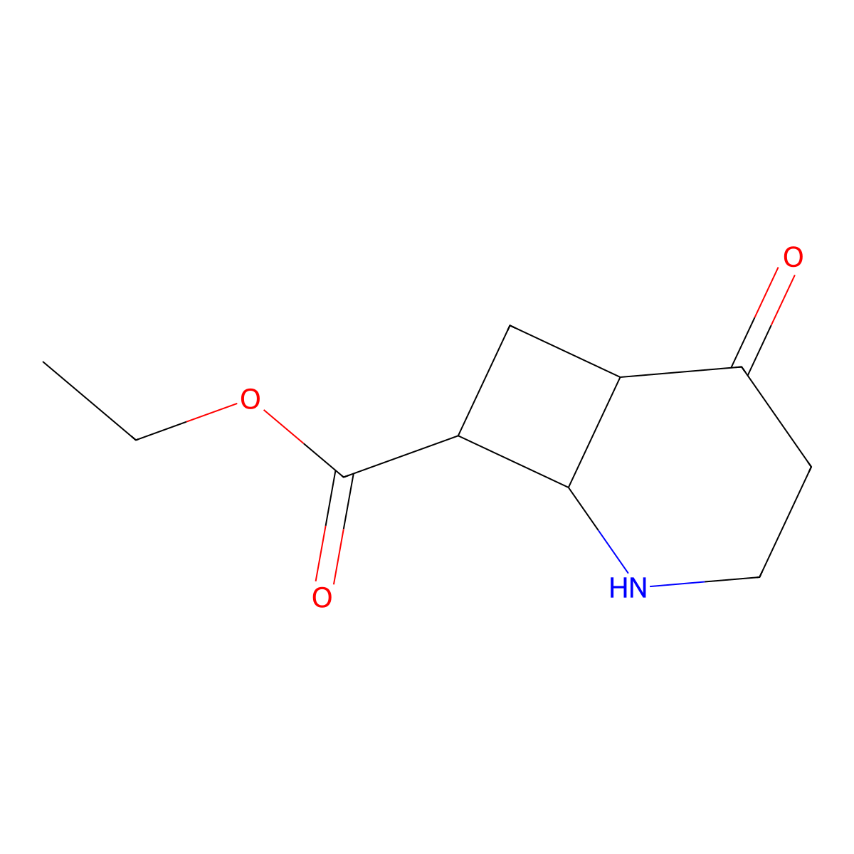 rac-ethyl (1R,6R,8R)-5-oxo-2-azabicyclo[4.2.0]octane-8-carboxylate molecular structure, CAS 2580092-90-4