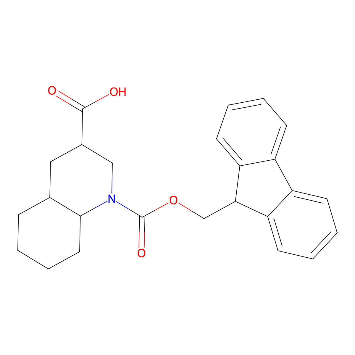 rac-(3R,4aS,8aR)-1-{[(9H-fluoren-9-yl)methoxy]carbonyl}-decahydroquinoline-3-carboxylic acid molecular structure, CAS 2580093-20-3
