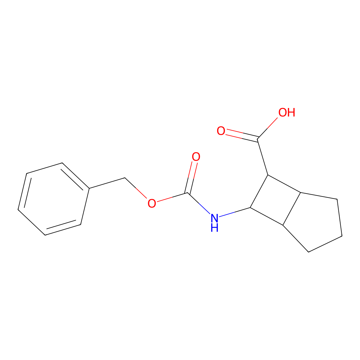rac-(1R,5S,6S,7S)-7-{[(benzyloxy)carbonyl]amino}bicyclo[3.2.0]heptane-6-carboxylic acid molecular structure, CAS 2580093-36-1