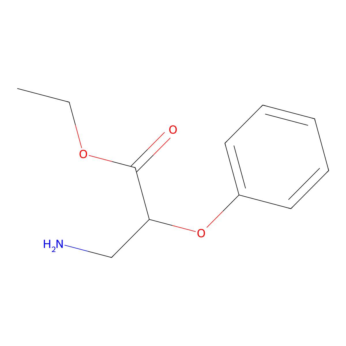 ethyl (2R)-3-amino-2-phenoxypropanoate molecular structure, CAS 2580093-42-9