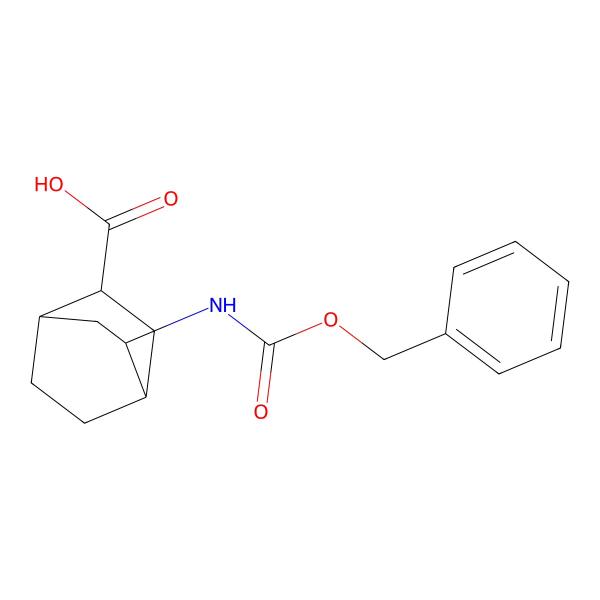 rac-(1R,2R,4R,5R)-5-{[(benzyloxy)carbonyl]amino}bicyclo[2.2.2]octane-2-carboxylic acid molecular structure, CAS 2580093-45-2