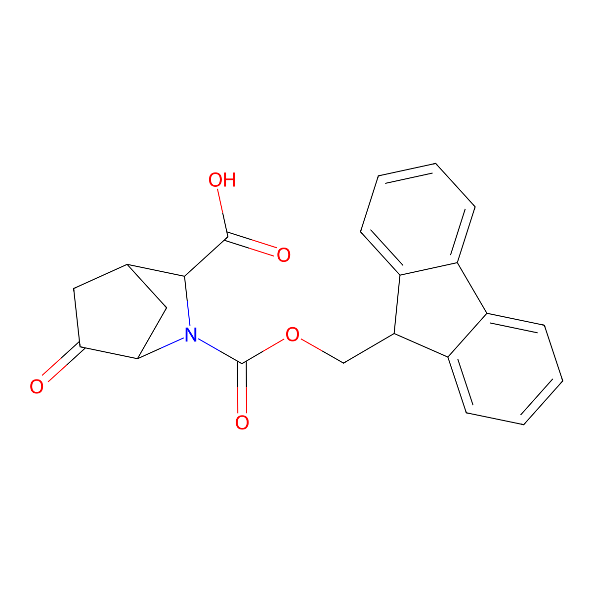 rac-(1R,3R,4S)-2-{[(9H-fluoren-9-yl)methoxy]carbonyl}-6-oxo-2-azabicyclo[2.2.1]heptane-3-carboxylic acid molecular structure, CAS 2580093-76-9