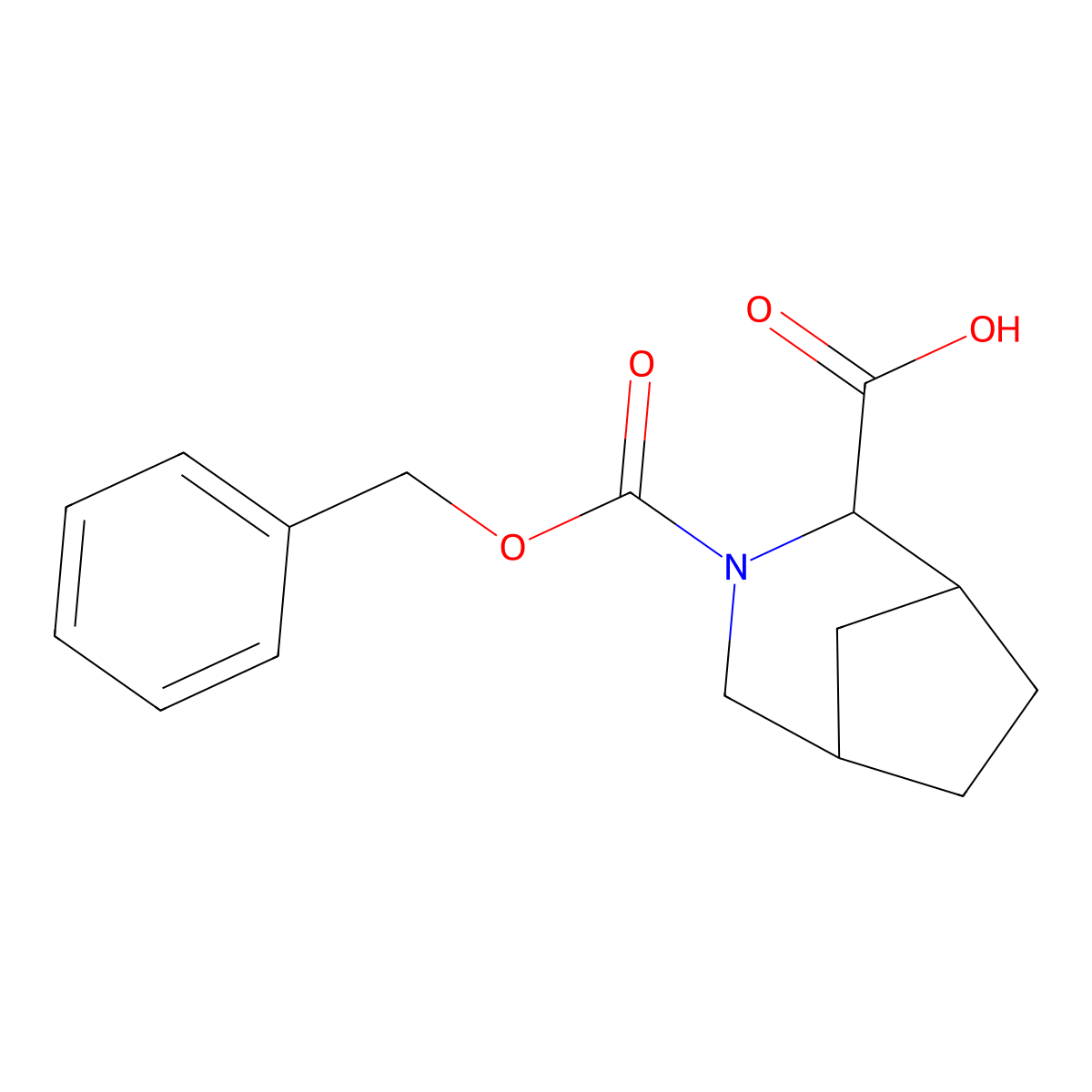 rac-(1R,2S,5S)-3-[(benzyloxy)carbonyl]-3-azabicyclo[3.2.1]octane-2-carboxylic acid molecular structure, CAS 2580093-82-7