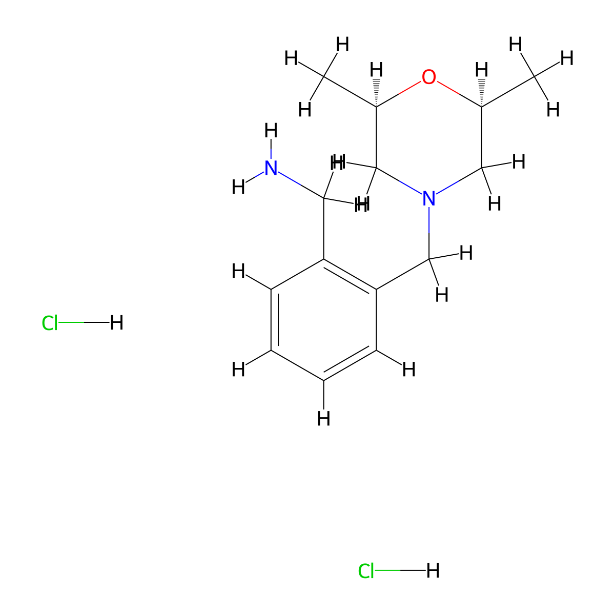 [2-[[(2R,6S)-2,6-Dimethylmorpholin-4-yl]methyl]phenyl]methanamine;dihydrochloride molecular structure, CAS 2580093-92-9
