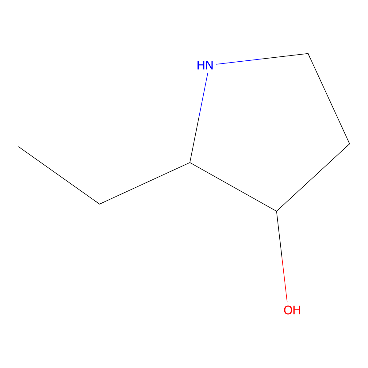 (2R,3R)-2-ethylpyrrolidin-3-ol molecular structure, CAS 2580094-47-7
