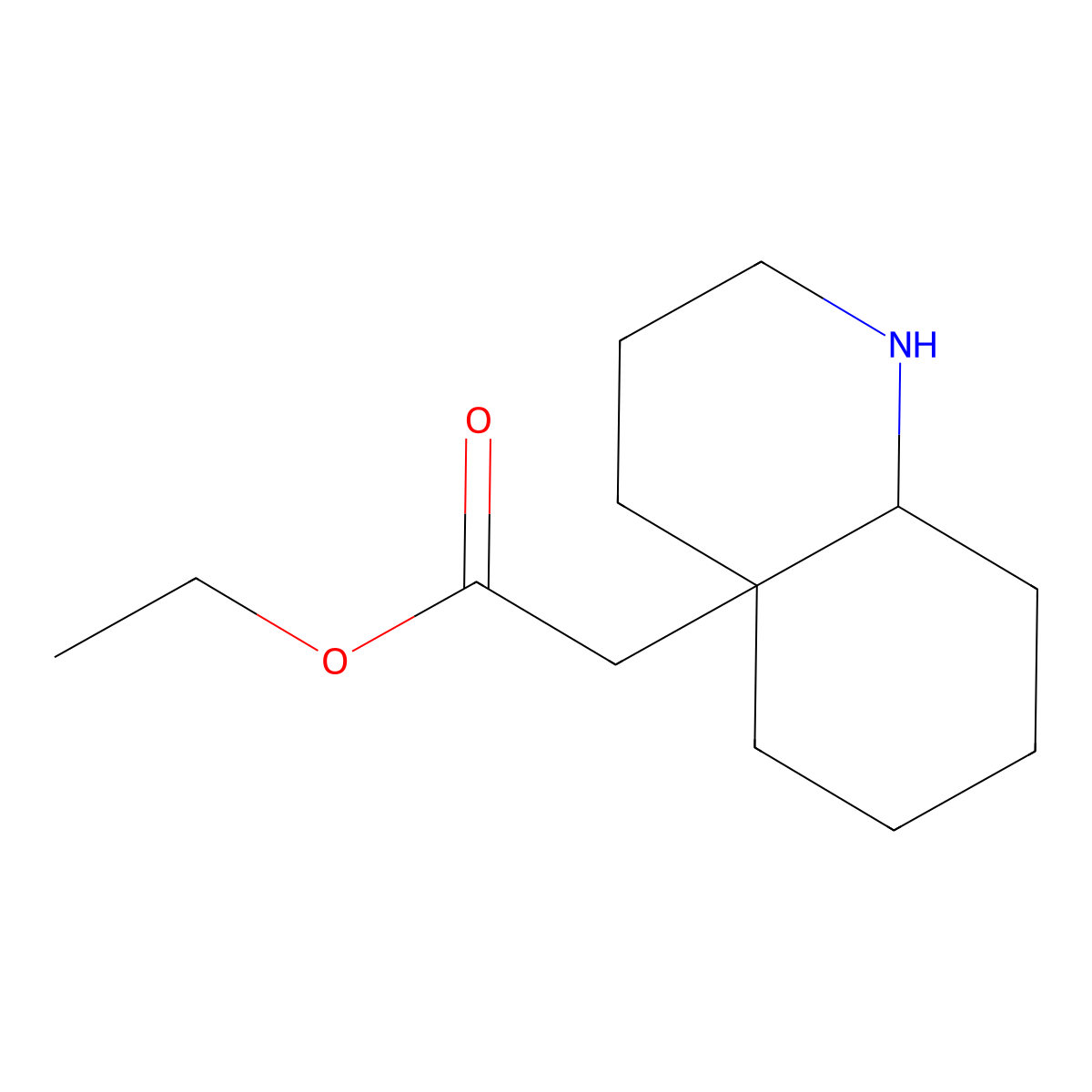 rac-ethyl 2-[(4aR,8aS)-decahydroquinolin-4a-yl]acetate molecular structure, CAS 2580095-04-9