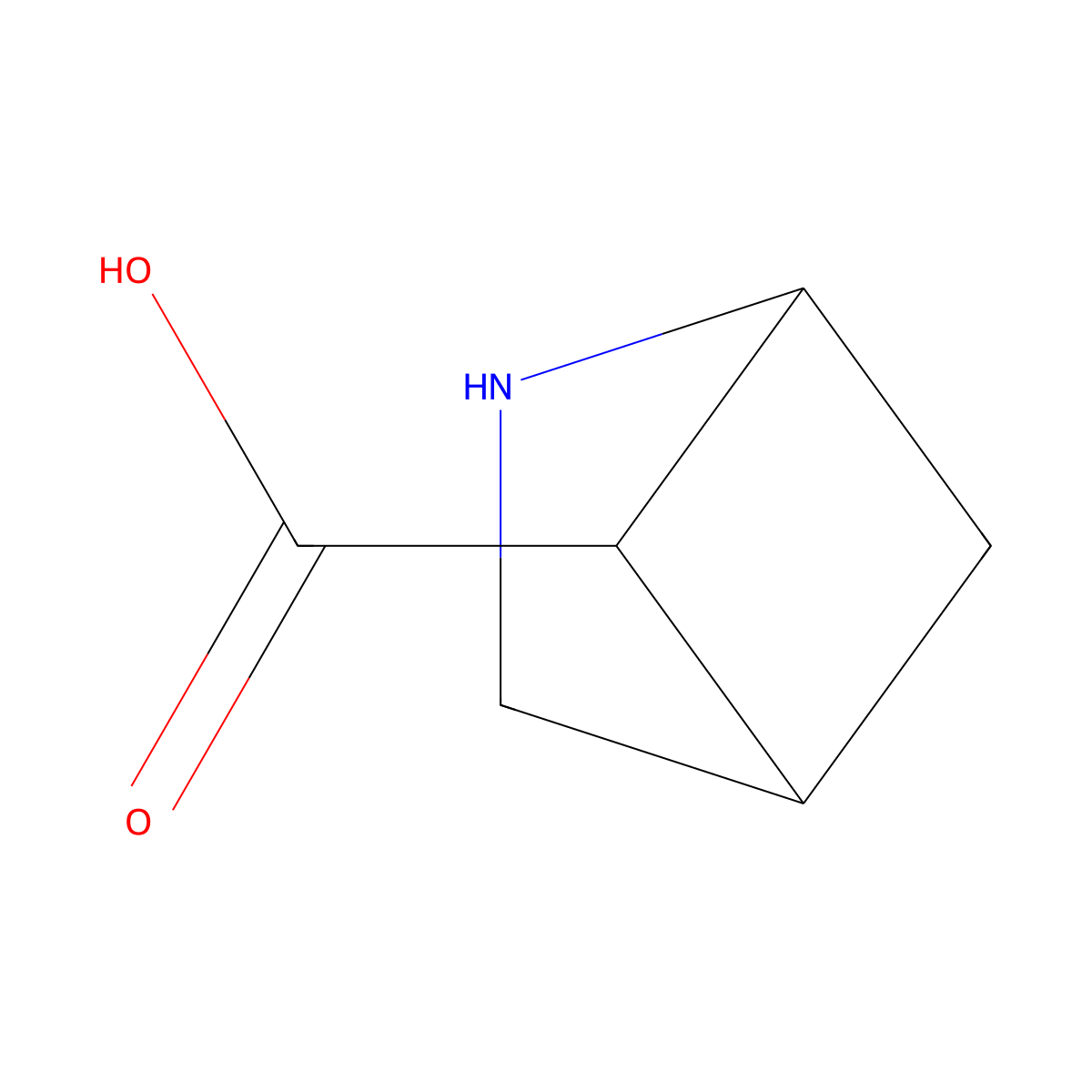 rac-(1R,4S,5R)-2-azabicyclo[2.1.1]hexane-5-carboxylic acid molecular structure, CAS 2580095-10-7