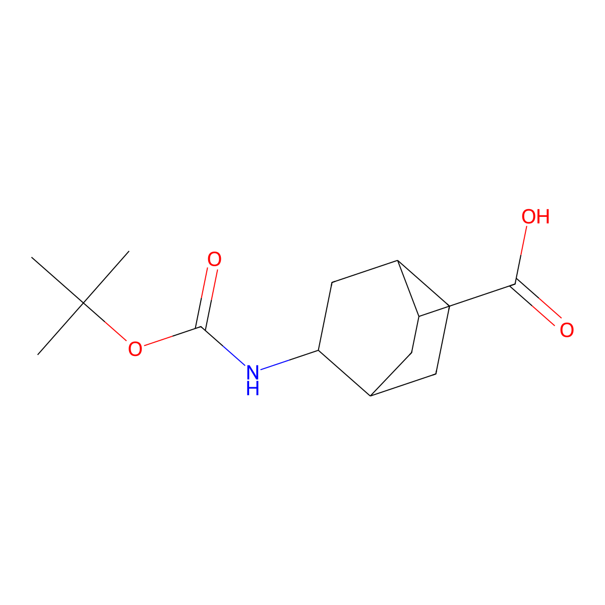 rac-(1R,2R,4R,5R)-5-{[(tert-butoxy)carbonyl]amino}bicyclo[2.2.2]octane-2-carboxylic acid molecular structure, CAS 2580095-27-6