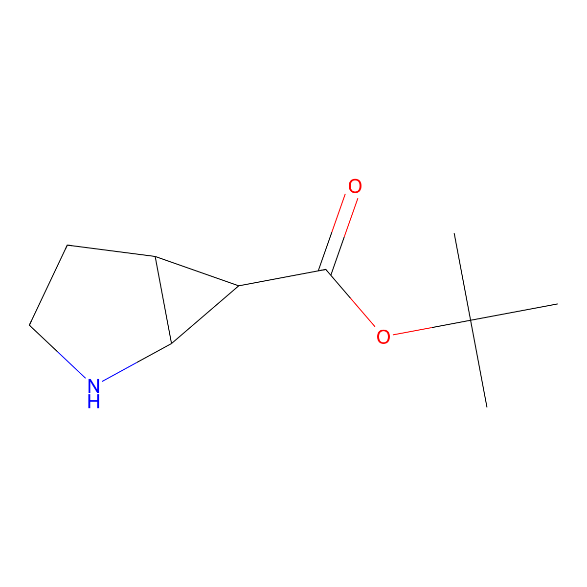 rac-tert-butyl (1R,5R,6R)-2-azabicyclo[3.1.0]hexane-6-carboxylate molecular structure, CAS 2580095-59-4