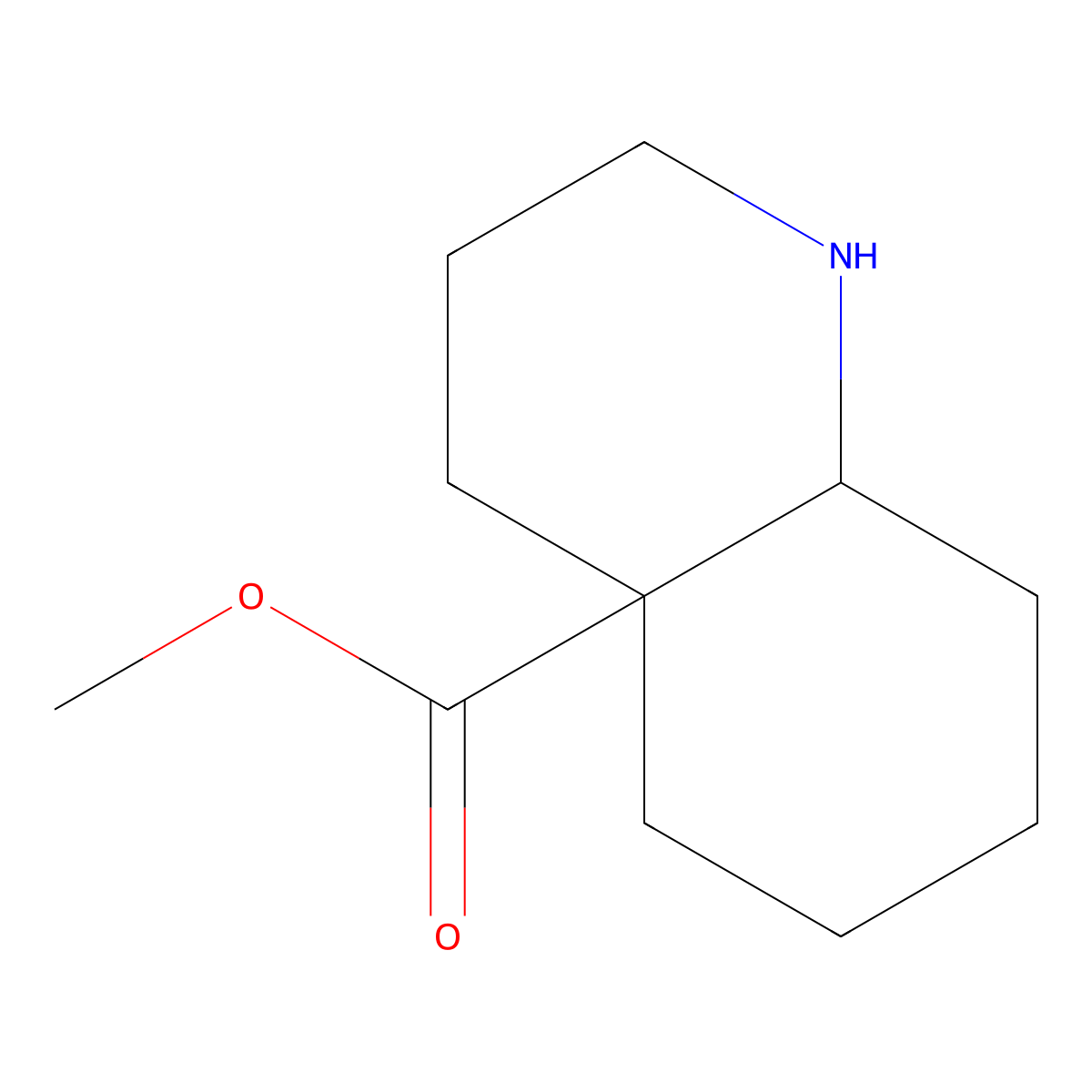 rac-methyl (4aR,8aR)-decahydroquinoline-4a-carboxylate molecular structure, CAS 2580095-77-6