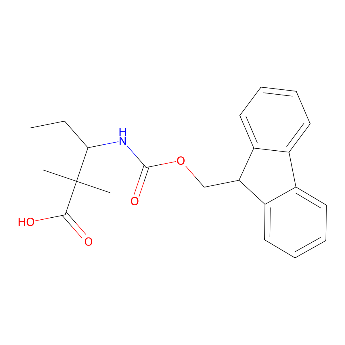 (3S)-3-({[(9H-fluoren-9-yl)methoxy]carbonyl}amino)-2,2-dimethylpentanoic acid molecular structure, CAS 2580095-94-7
