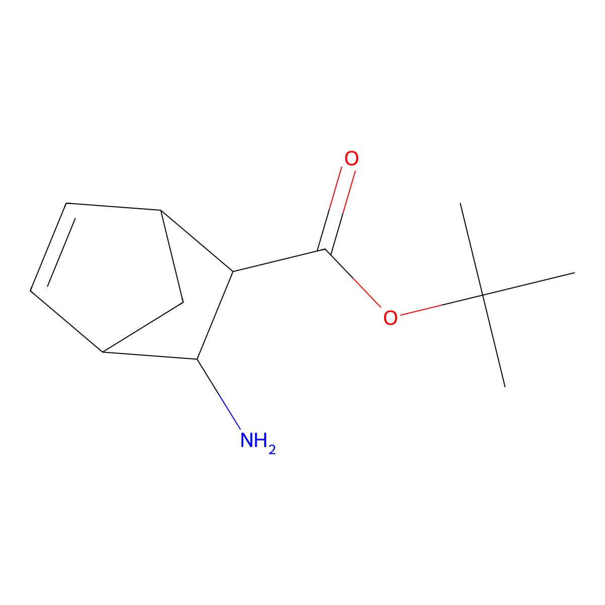 rac-tert-butyl (1R,2R,3S,4S)-3-aminobicyclo[2.2.1]hept-5-ene-2-carboxylate molecular structure, CAS 2580096-04-2