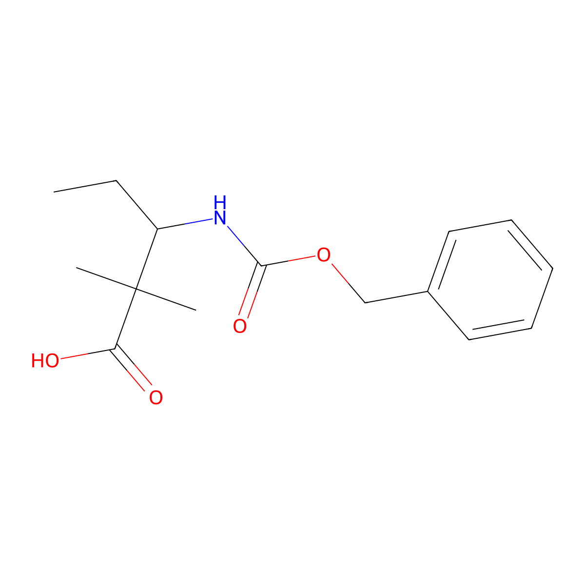 (3R)-3-{[(benzyloxy)carbonyl]amino}-2,2-dimethylpentanoic acid molecular structure, CAS 2580096-07-5