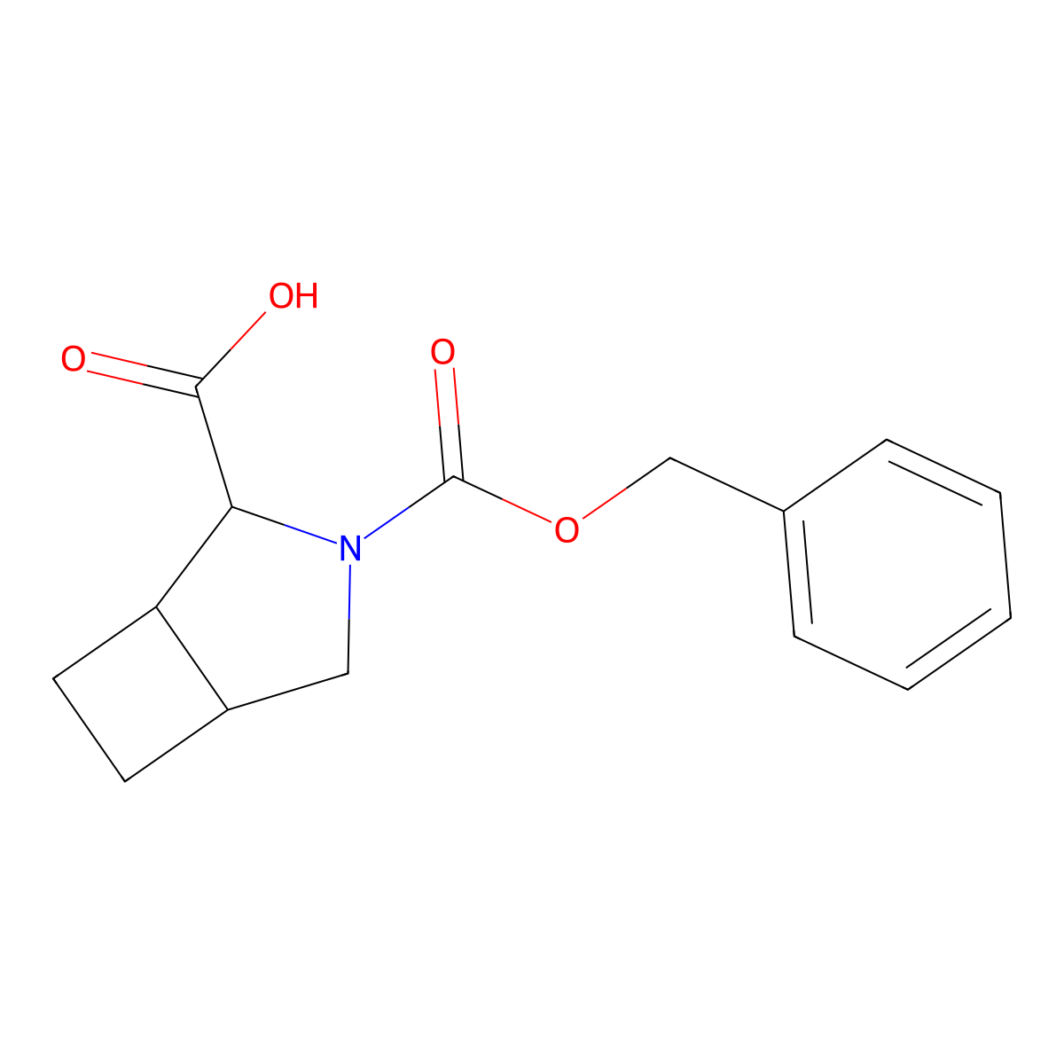 rac-(1R,2S,5S)-3-[(benzyloxy)carbonyl]-3-azabicyclo[3.2.0]heptane-2-carboxylic acid molecular structure, CAS 2580096-87-1