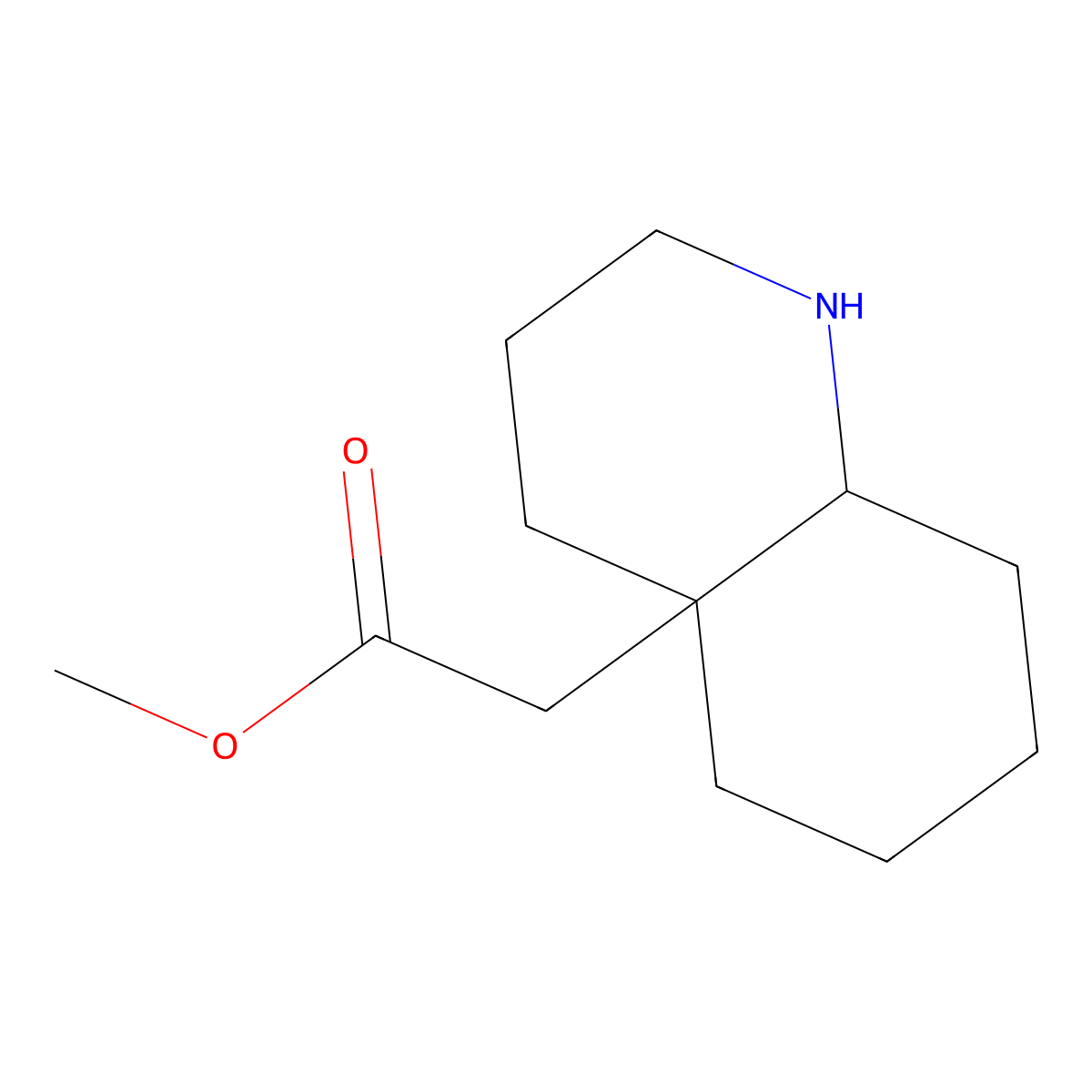 rac-methyl 2-[(4aR,8aR)-decahydroquinolin-4a-yl]acetate molecular structure, CAS 2580097-15-8