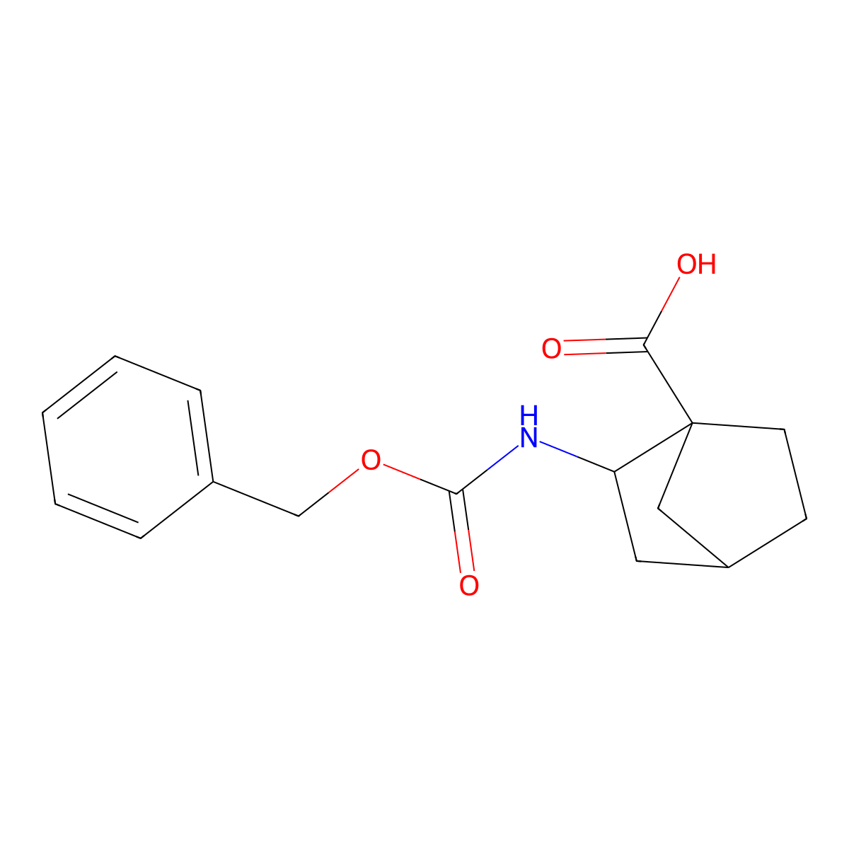 rac-(1R,2R,4R)-2-{[(benzyloxy)carbonyl]amino}bicyclo[2.2.1]heptane-1-carboxylic acid molecular structure, CAS 2580097-35-2
